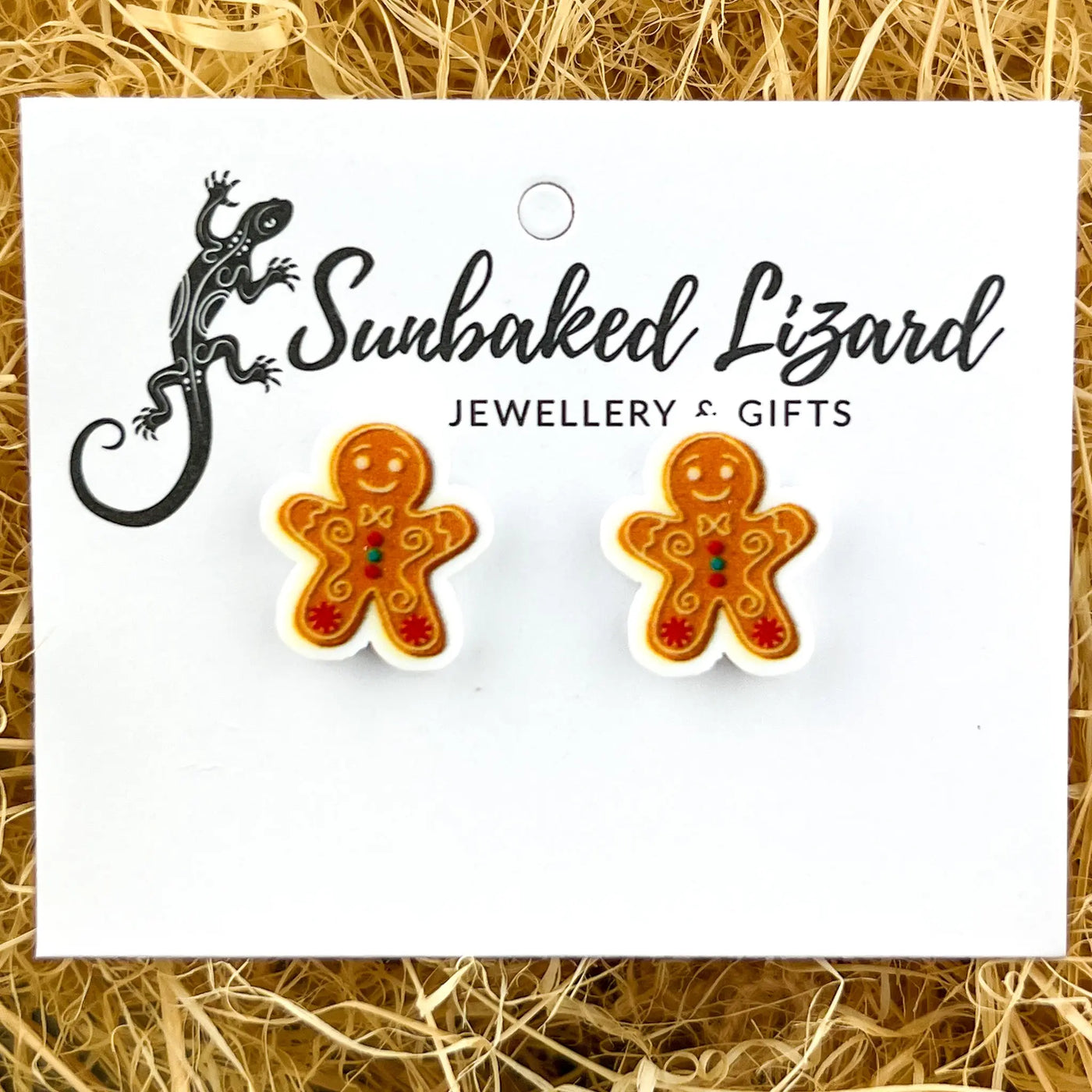 Gingerbread Man Studs