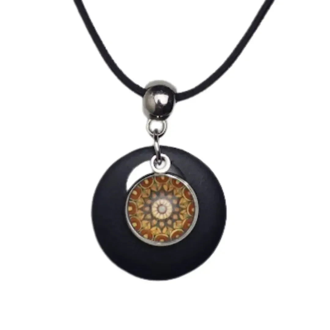 Golden Mandala Pendant Sunbaked Lizard Jewellery & Gifts