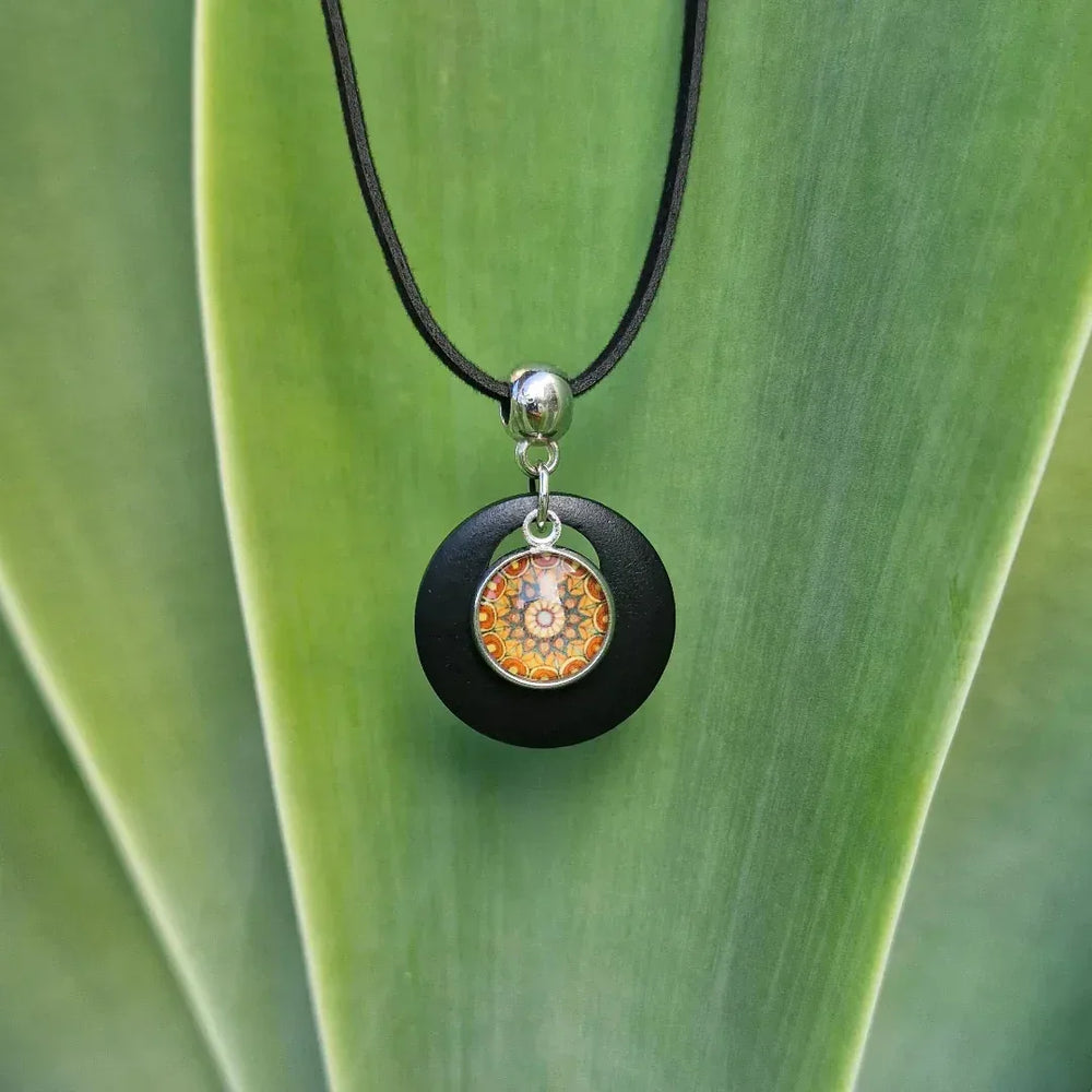 Golden Mandala Pendant Sunbaked Lizard Jewellery & Gifts