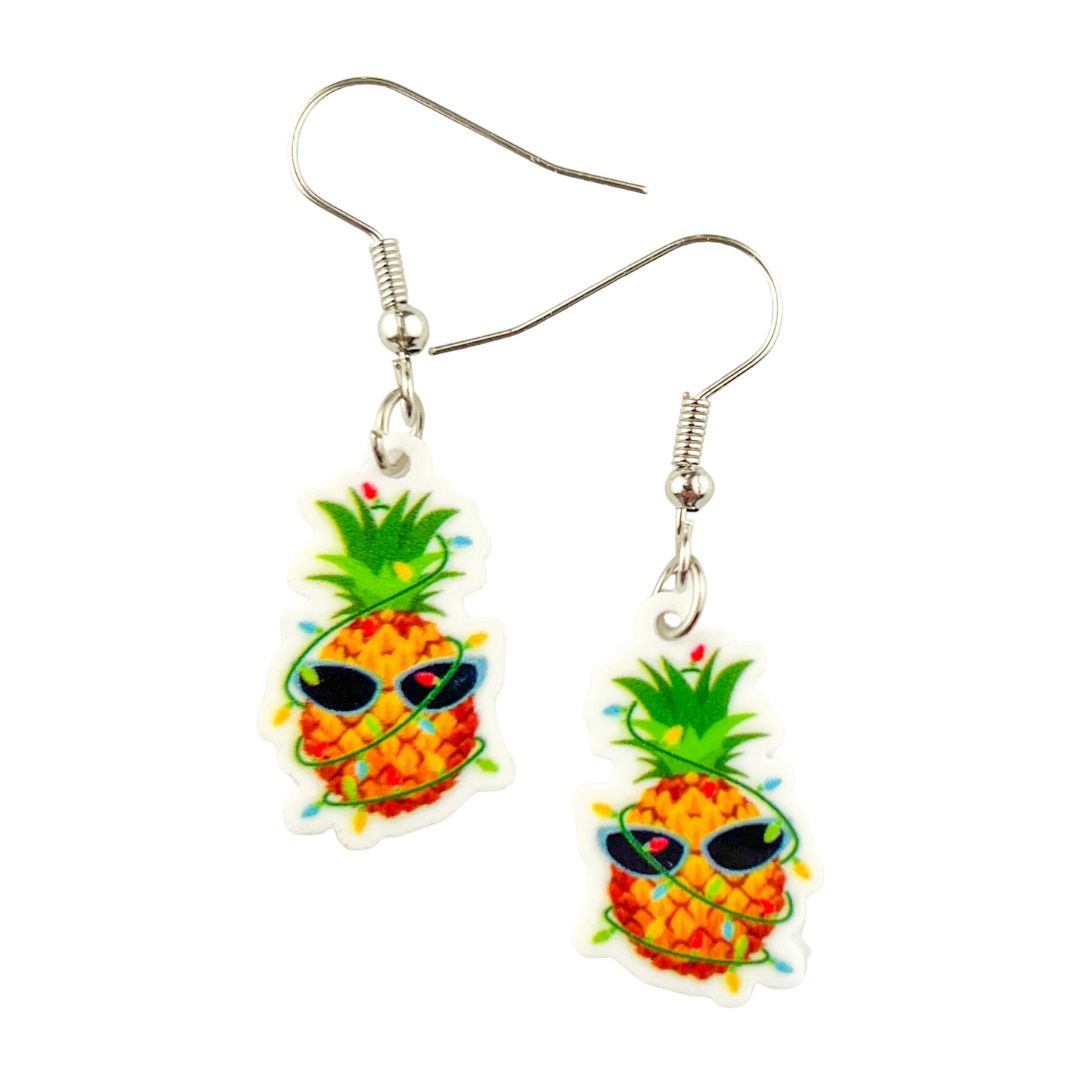 Groovy Festive Pineapple Dangles