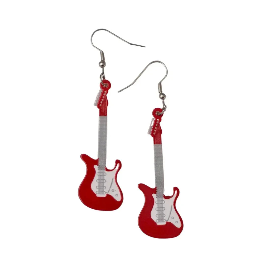 Guitar Earrings Sunbaked Lizard Jewellery & Gifts