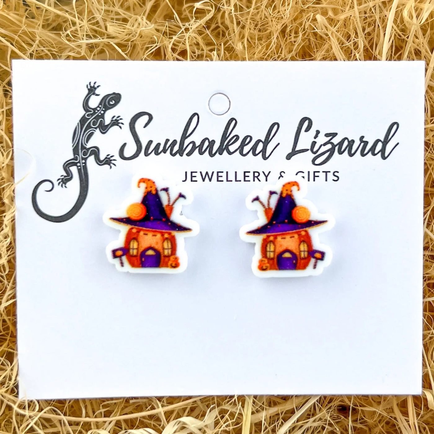 Halloween Pumpkin House Studs