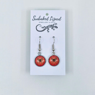 Halloween Spider Drop Earrings – Creepy Cute Jewellery Sunbaked Lizard Jewellery & Gifts