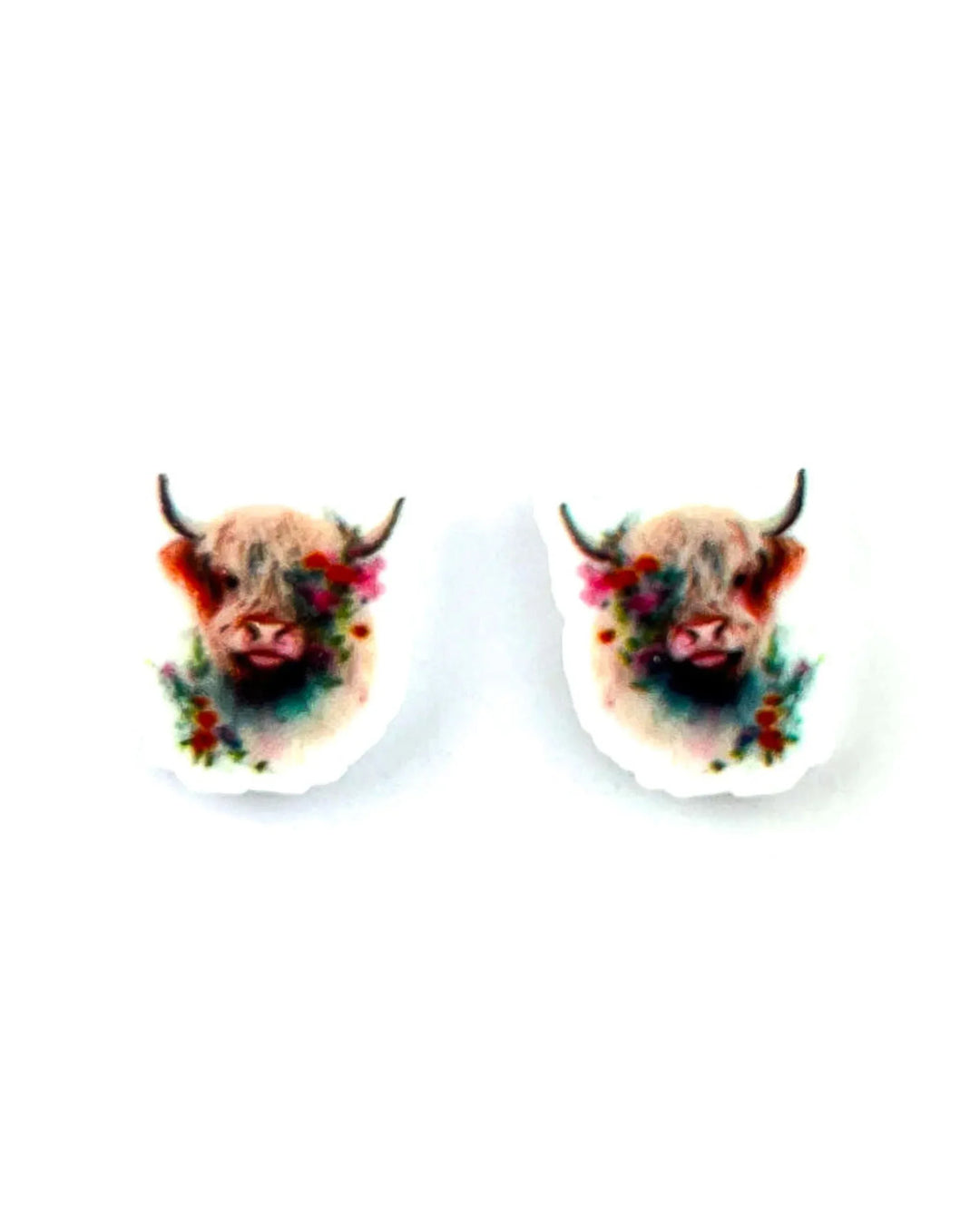 Highland Cow Studs Sunbaked Lizard Jewellery & Gifts