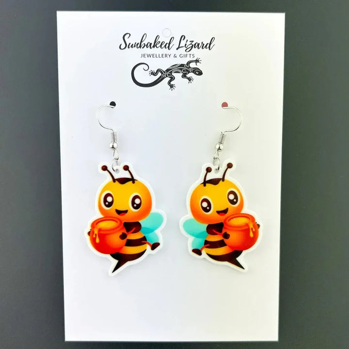 Honey Loving Bee Drops Sunbaked Lizard Jewellery &amp; Gifts