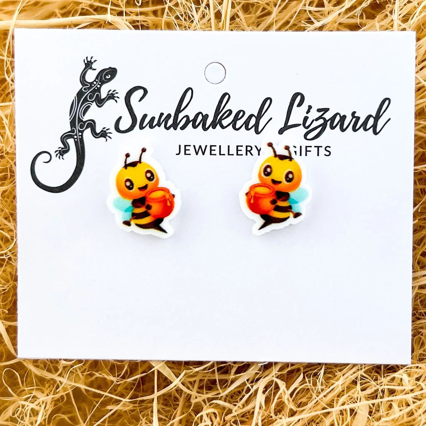 Honey Loving Bee Studs
