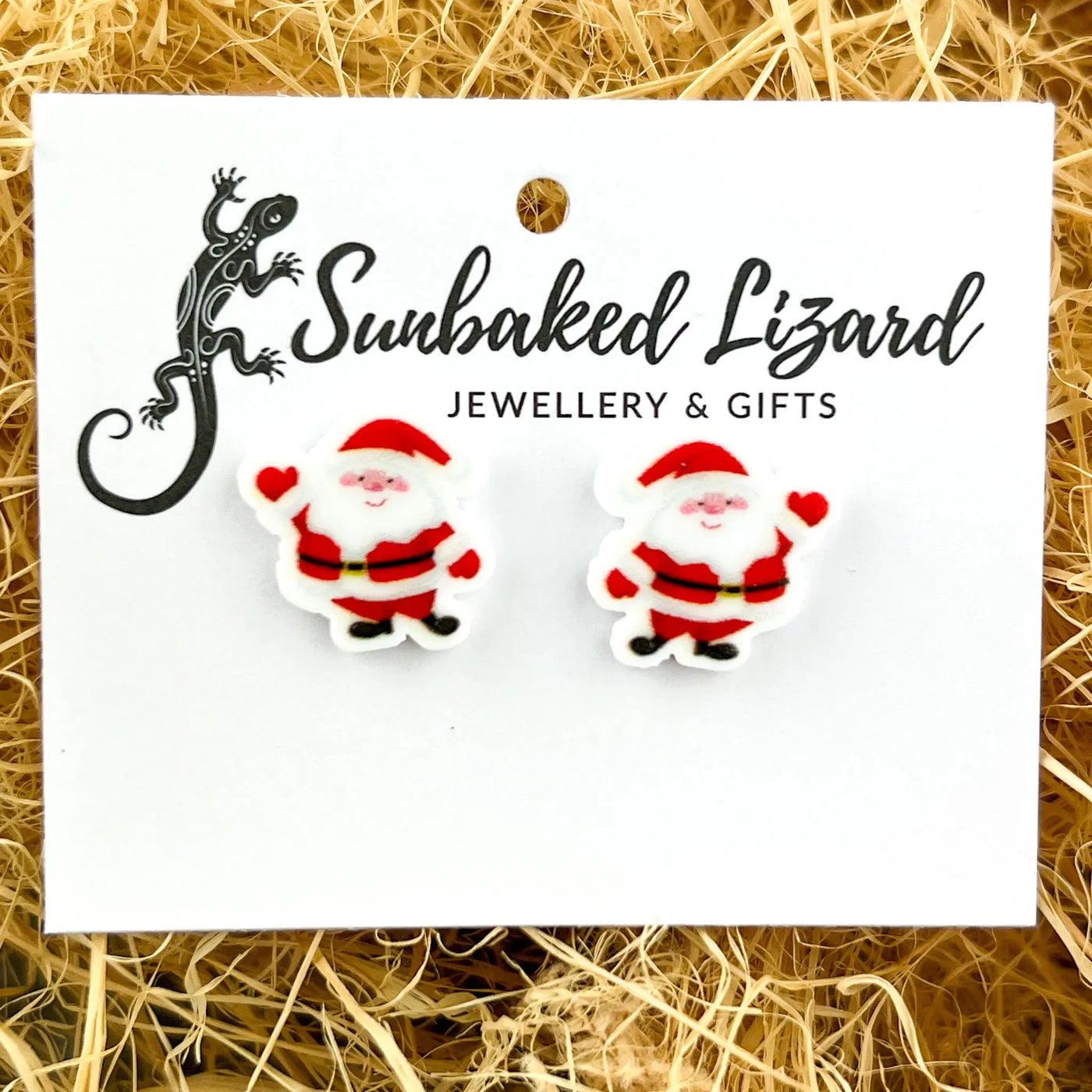 Jolly Santa Studs