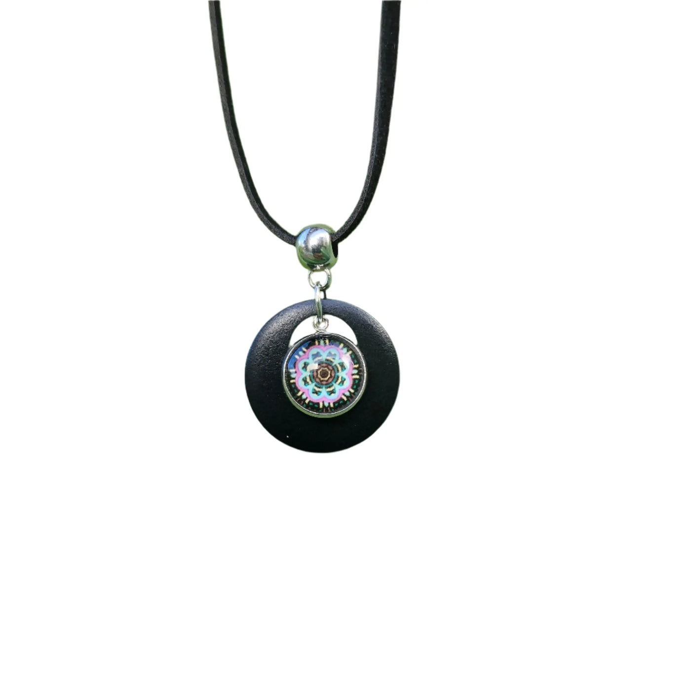 Layered Mandala Pendant Necklace Sunbaked Lizard Jewellery & Gifts