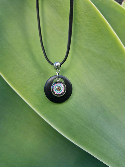 Layered Mandala Pendant Necklace Sunbaked Lizard Jewellery & Gifts