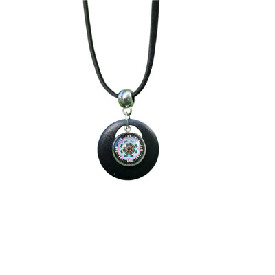 Layered Mandala Pendant Necklace Sunbaked Lizard Jewellery & Gifts