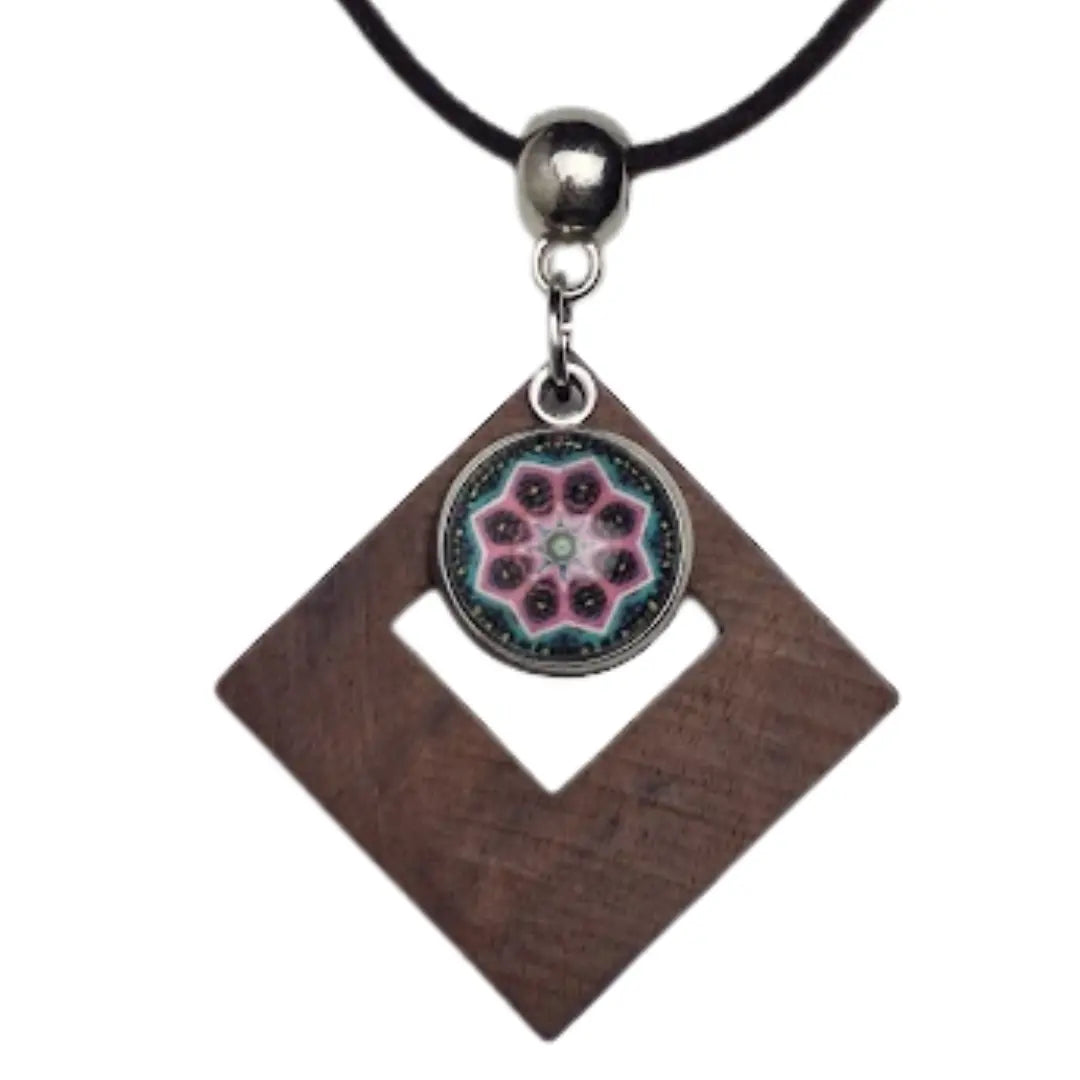 Mandala Window Pendant – Timber Edition Sunbaked Lizard Jewellery & Gifts
