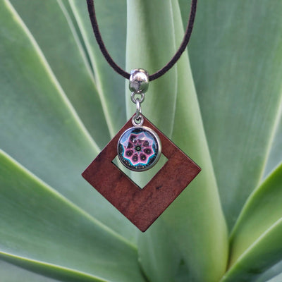Mandala Window Pendant – Timber Edition Sunbaked Lizard Jewellery & Gifts