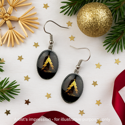 Merry Christmas Tree Drops Sunbaked Lizard Jewellery & Gifts