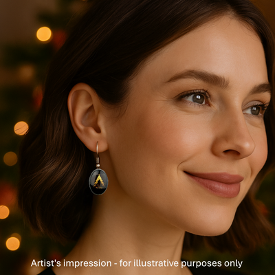 Merry Christmas Tree Drops Sunbaked Lizard Jewellery & Gifts