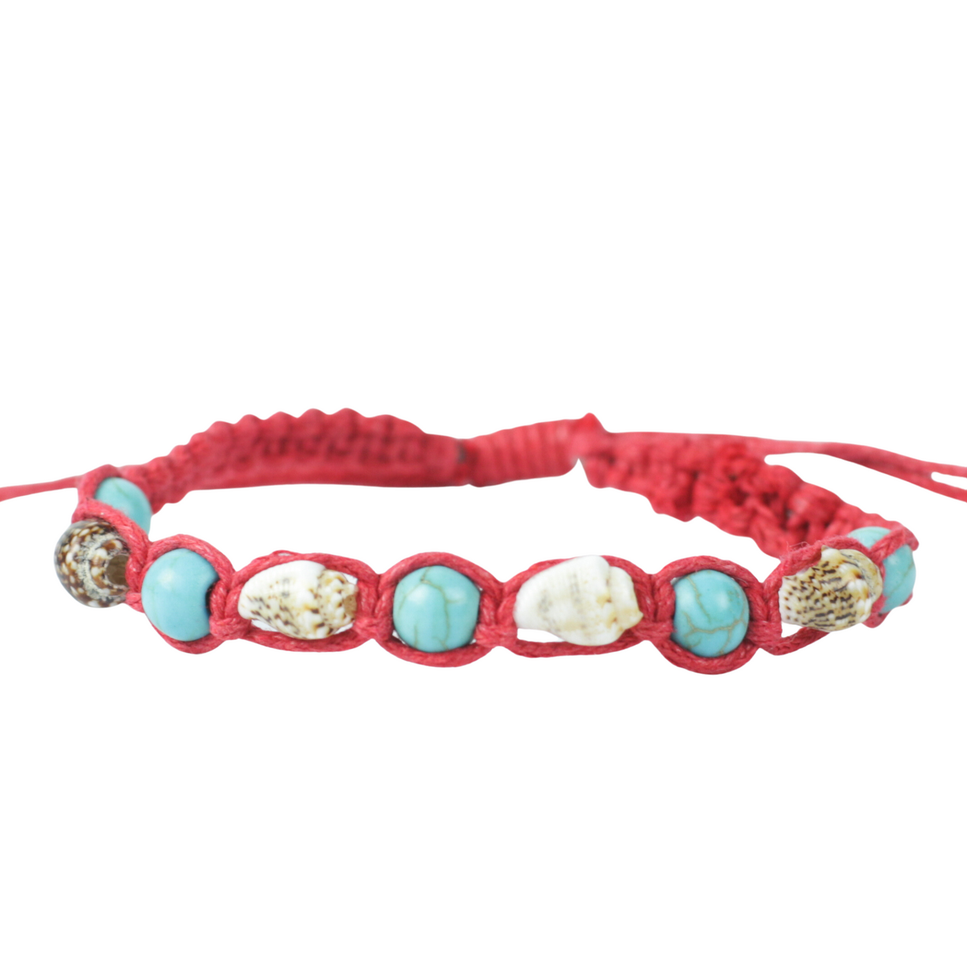 Natural Shell and Turquoise Beaded Bracelet- 3 Colours