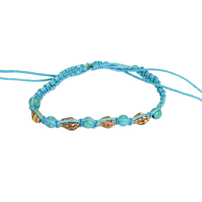 Natural Shell and Turquoise Beaded Bracelet- 3 Colours