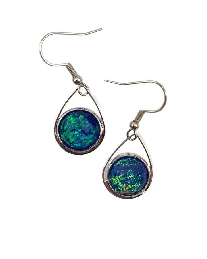 Opal Look Teardrop Drops - 6 Colours Sunbaked Lizard Jewellery &amp; Gifts