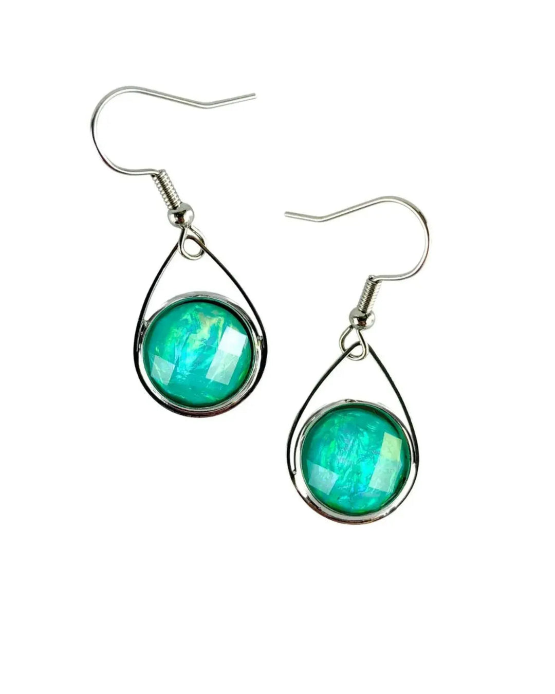 Opal Look Teardrop Drops - 6 Colours Sunbaked Lizard Jewellery &amp; Gifts