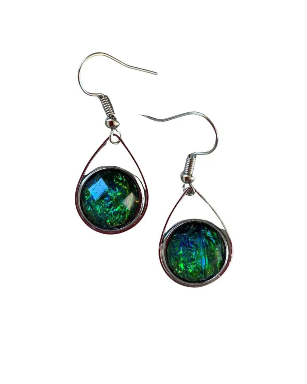 Opal Look Teardrop Drops - 6 Colours Sunbaked Lizard Jewellery & Gifts