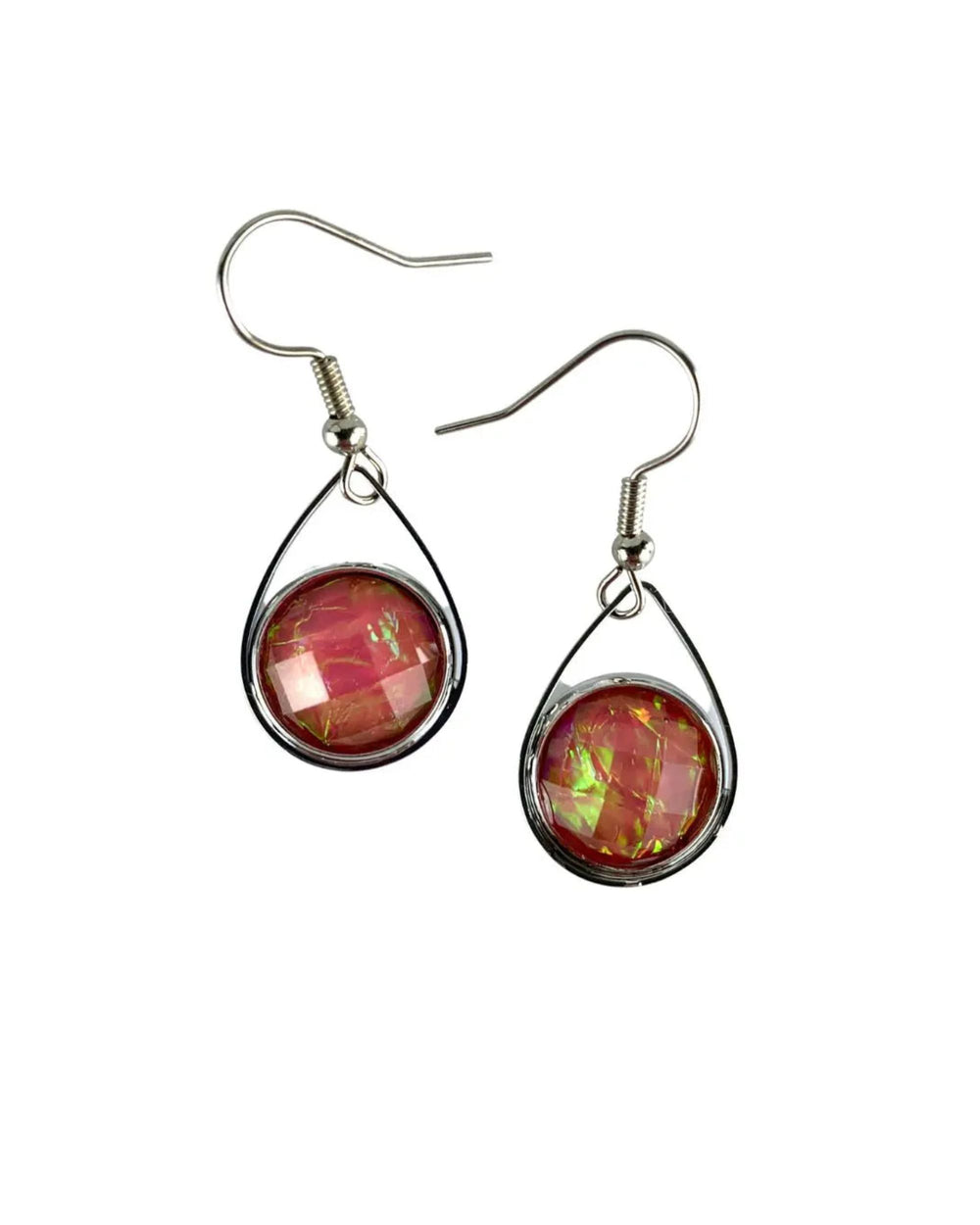 Opal Look Teardrop Drops - 6 Colours Sunbaked Lizard Jewellery & Gifts