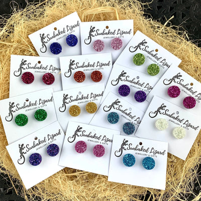 Ore Style Stud Earrings - 13 Colours