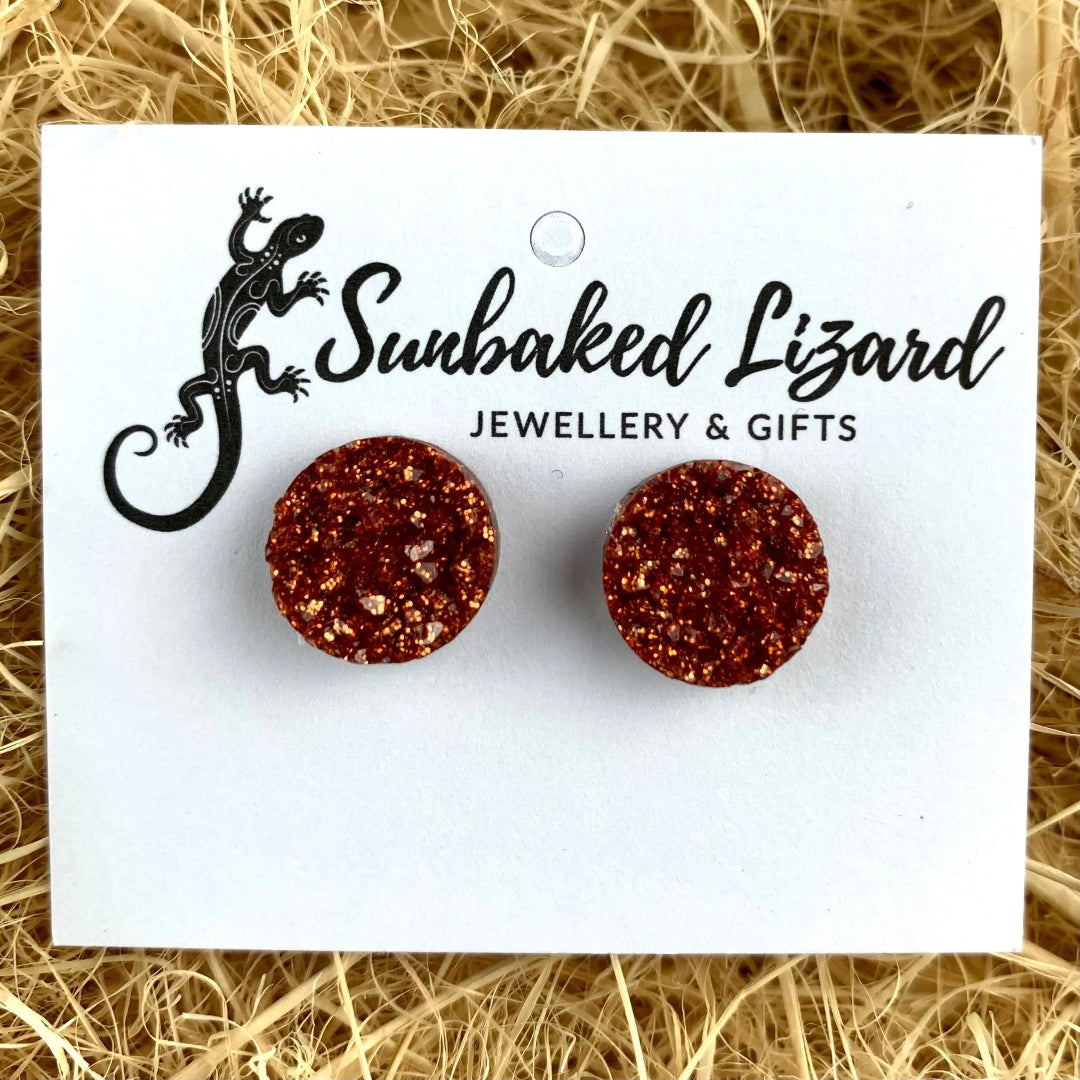 Gift Box - Sparkly studs Sunbaked Lizard Jewellery & Gifts