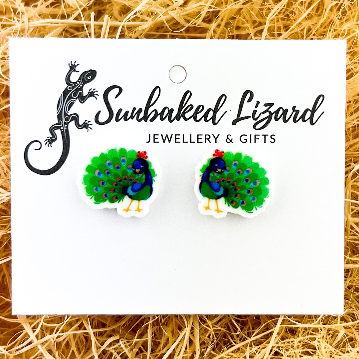 Peacock Studs