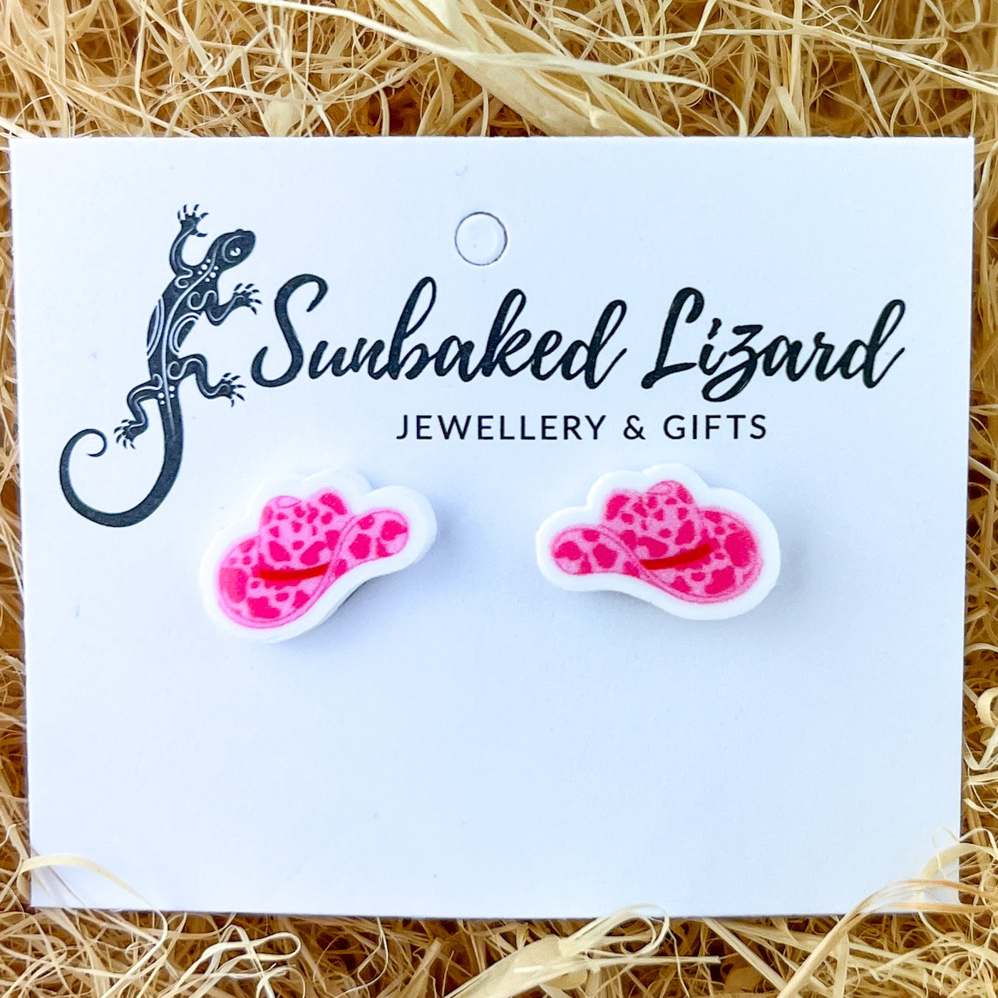 Pink Cowgirl Hat Studs