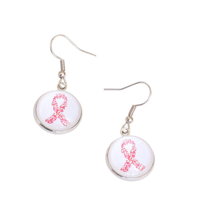 Pink Ribbon Drops Sunbaked Lizard Jewellery & Gifts