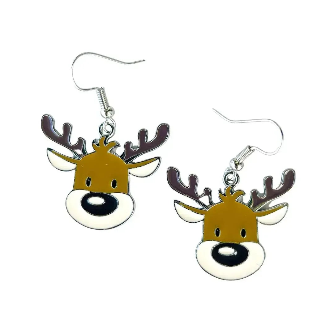 Reindeer Drop Earrings Sunbaked Lizard Jewellery & Gifts