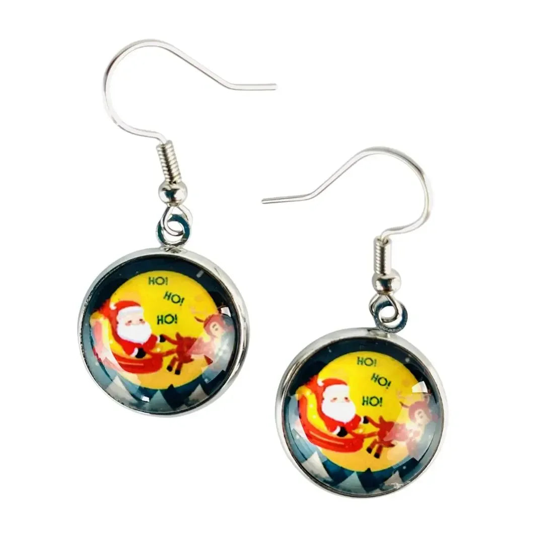 Santa in Sleigh Drops Sunbaked Lizard Jewellery & Gifts