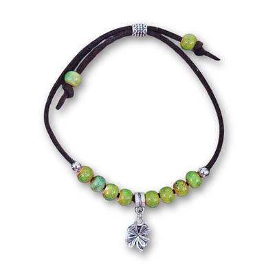 Shamrock Charm Bracelet Sunbaked Lizard Jewellery & Gifts