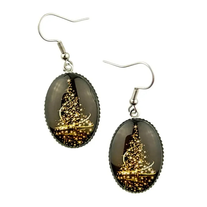 Shimmering Christmas Tree Drops Sunbaked Lizard Jewellery &amp; Gifts