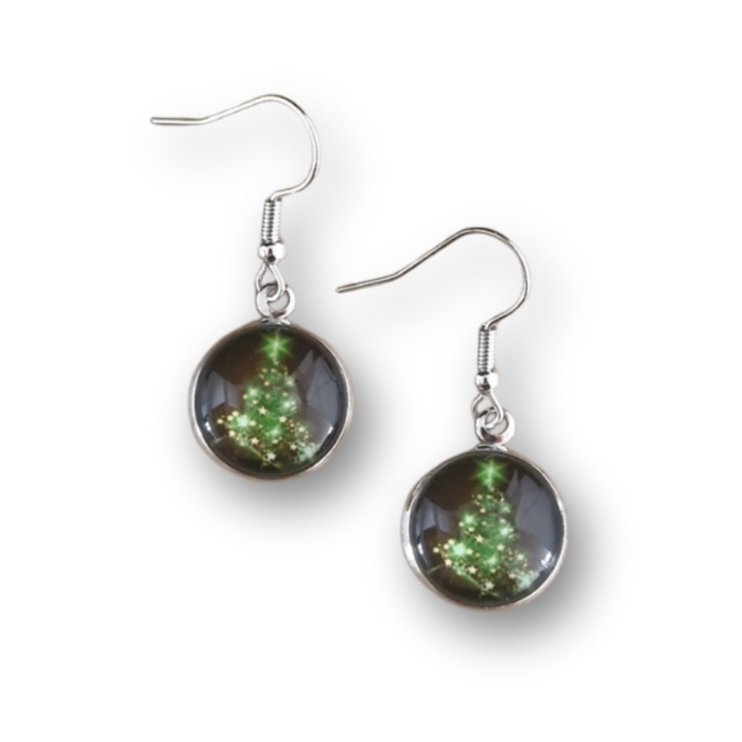 Sparkling Christmas Tree Drops - 2 colour options Sunbaked Lizard Jewellery & Gifts