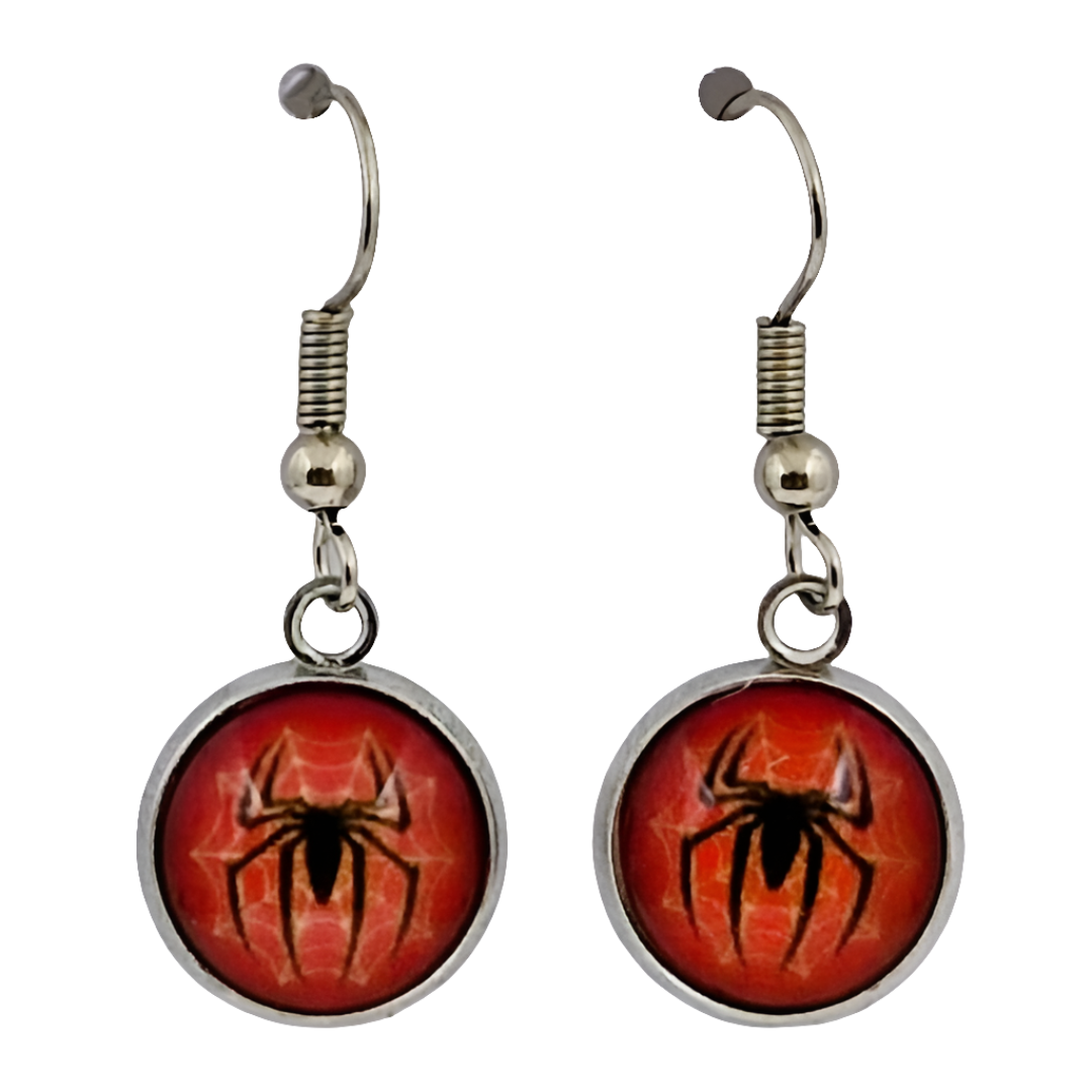 Halloween Spider Drop Earrings – Creepy Cute Jewellery Sunbaked Lizard Jewellery & Gifts