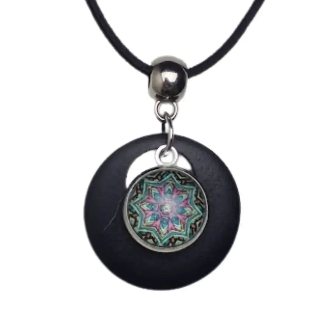Starburst Mandala Layered Pendant Sunbaked Lizard Jewellery & Gifts