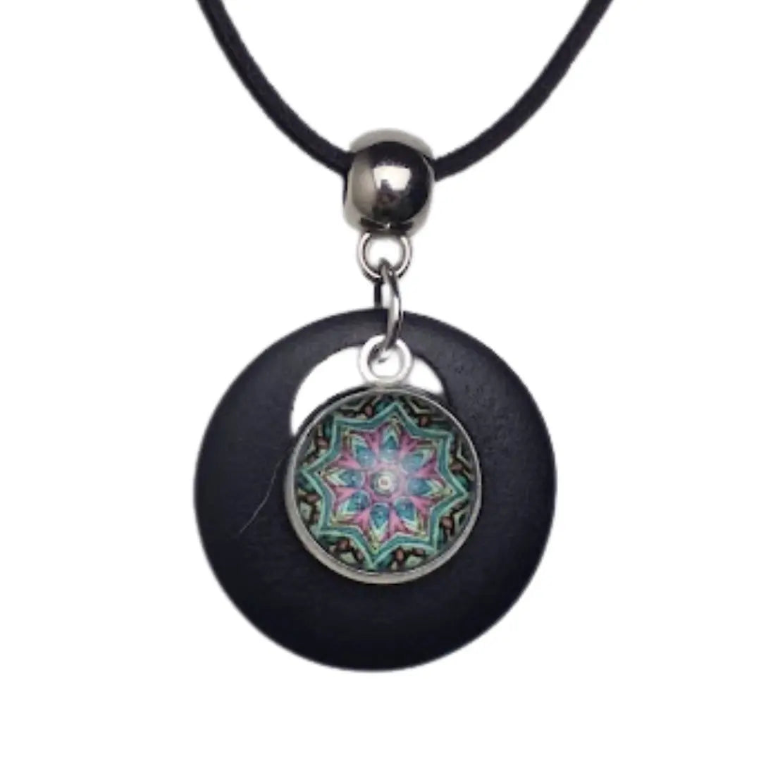 Starburst Mandala Layered Pendant Sunbaked Lizard Jewellery & Gifts