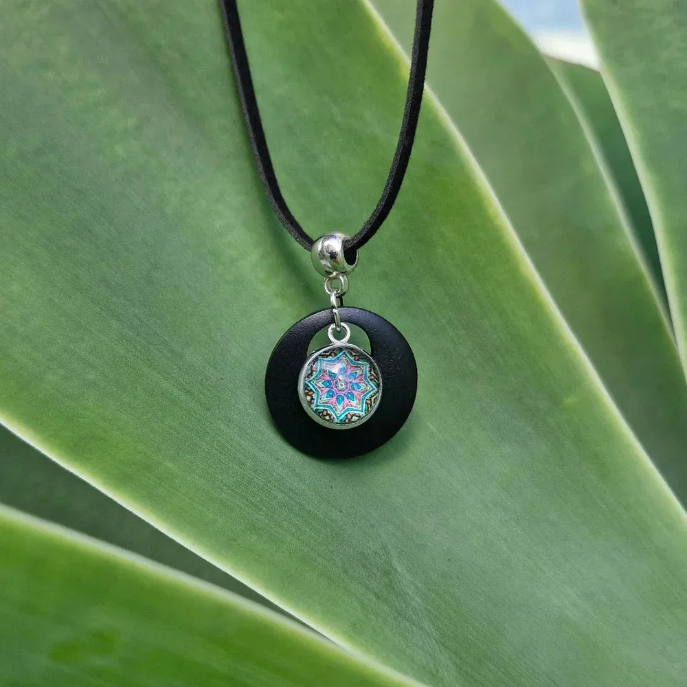 Starburst Mandala Layered Pendant Sunbaked Lizard Jewellery & Gifts