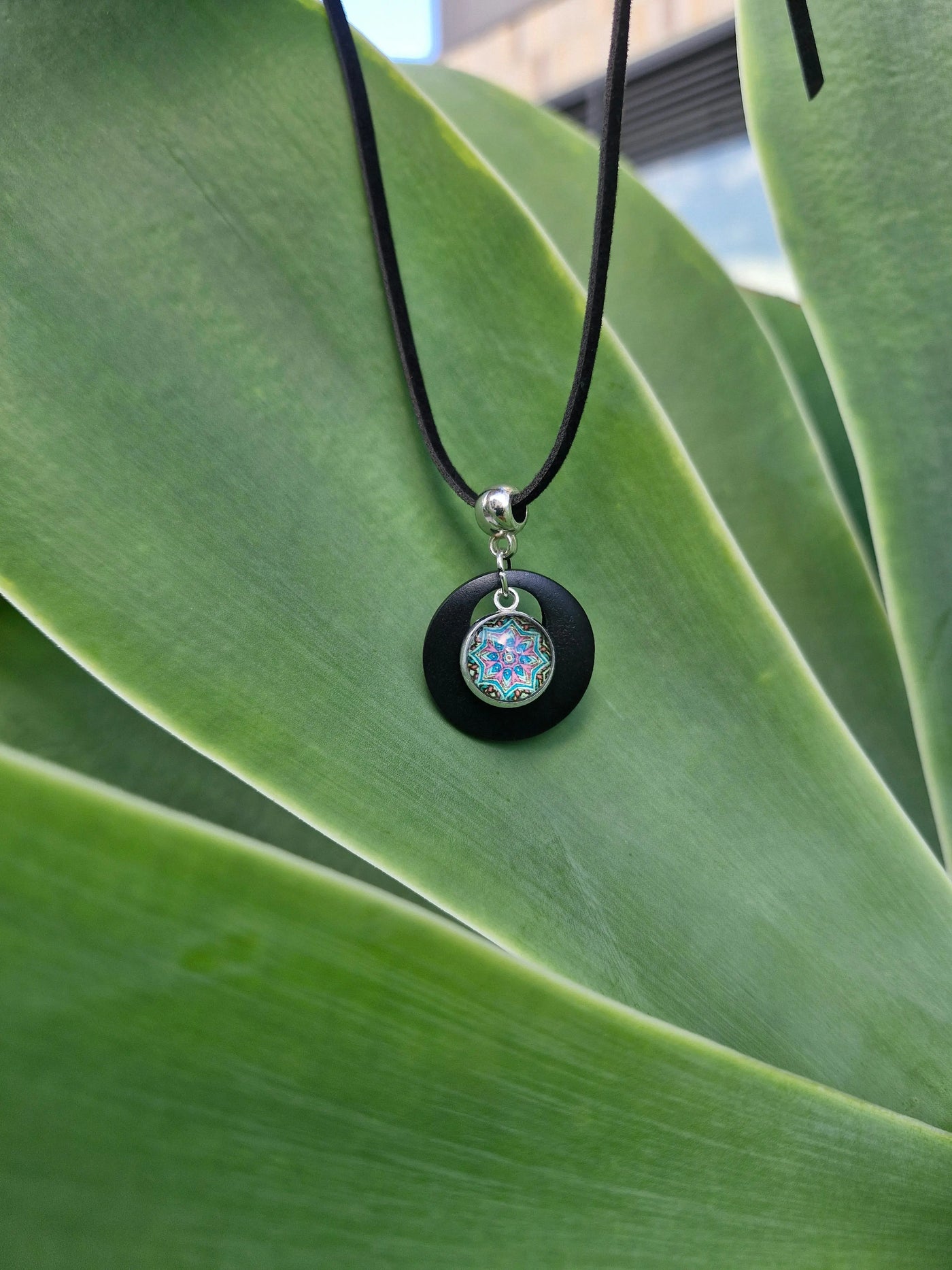 Starburst Mandala Layered Pendant Sunbaked Lizard Jewellery & Gifts