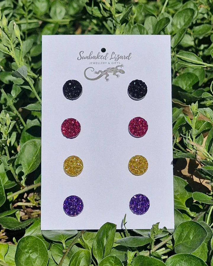 Multipack - Bling Stud Earrings – multiple options to choose from! Sunbaked Lizard Jewellery &amp; Gifts