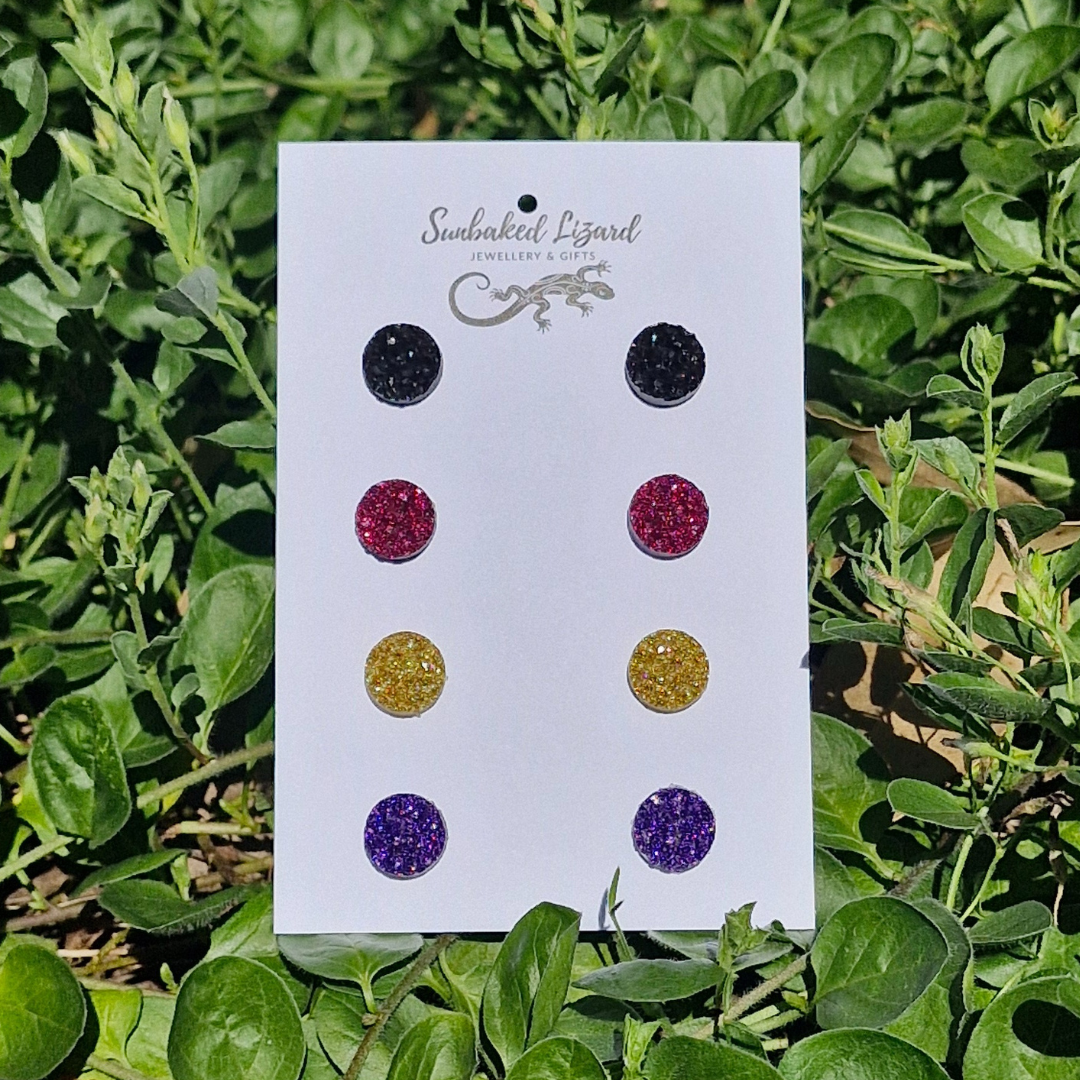 Multipack - Bling Stud Earrings – multiple options to choose from! Sunbaked Lizard Jewellery & Gifts