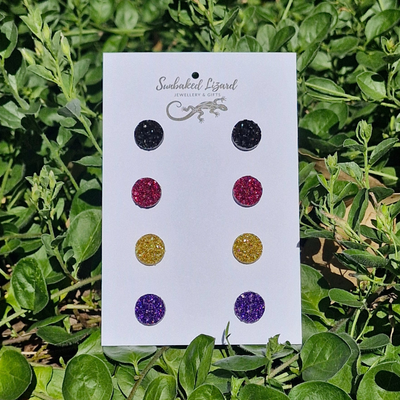 Multipack - Bling Stud Earrings – multiple options to choose from! Sunbaked Lizard Jewellery & Gifts