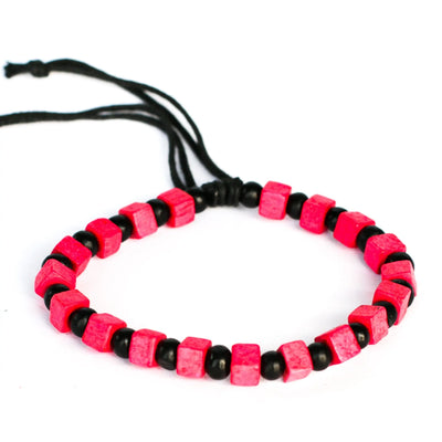 Wooden Beaded Bracelet- 9 Colours