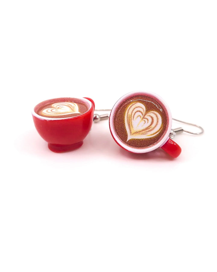 Coffee and Cake Earrings Sunbaked Lizard Jewellery &amp; Gifts