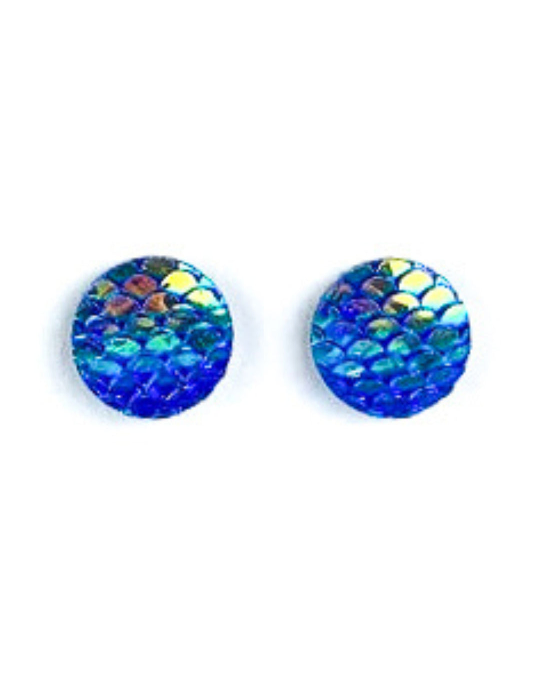 Mermaid Glitter Scale Studs - 7 Colours Sunbaked Lizard Jewellery & Gifts