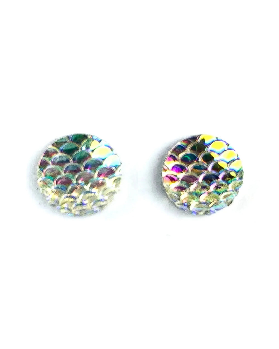 Mermaid Glitter Scale Studs - 7 Colours Sunbaked Lizard Jewellery &amp; Gifts