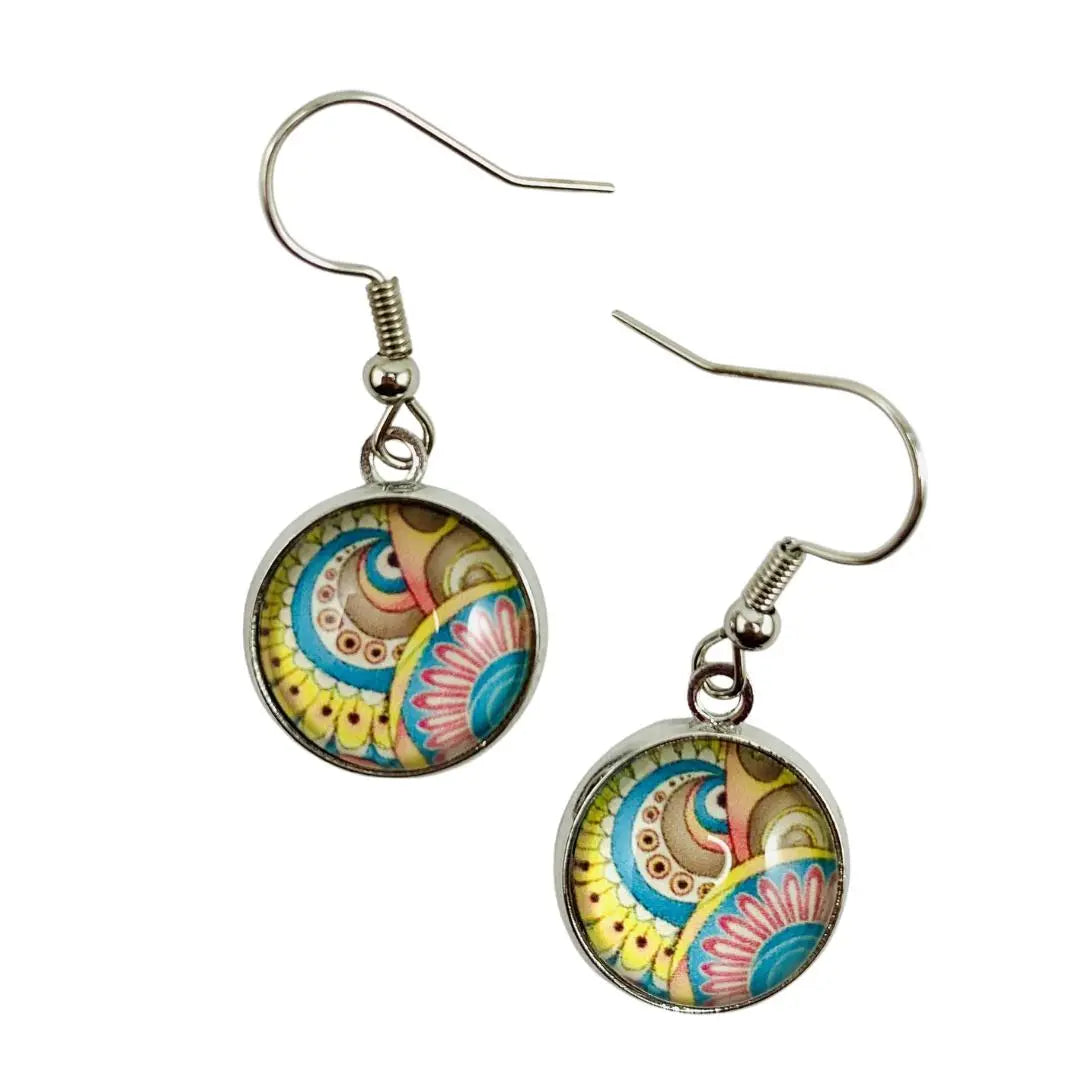 Arty Patterned Dangle Earrings - 8 Designs