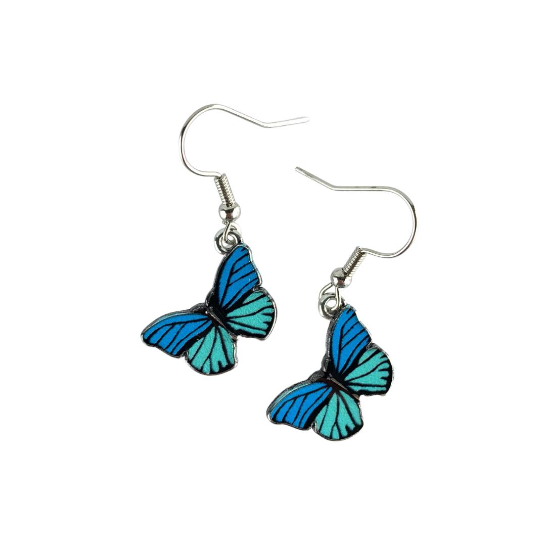 Blue Butterfly Dangles