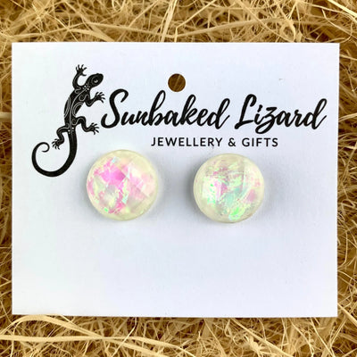 Coloured Opal Earrings - 6 Colours