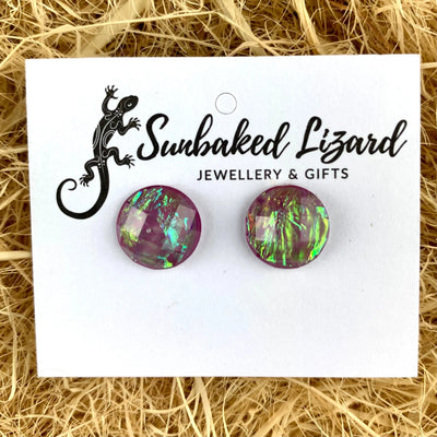 Coloured Opal Earrings - 6 Colours